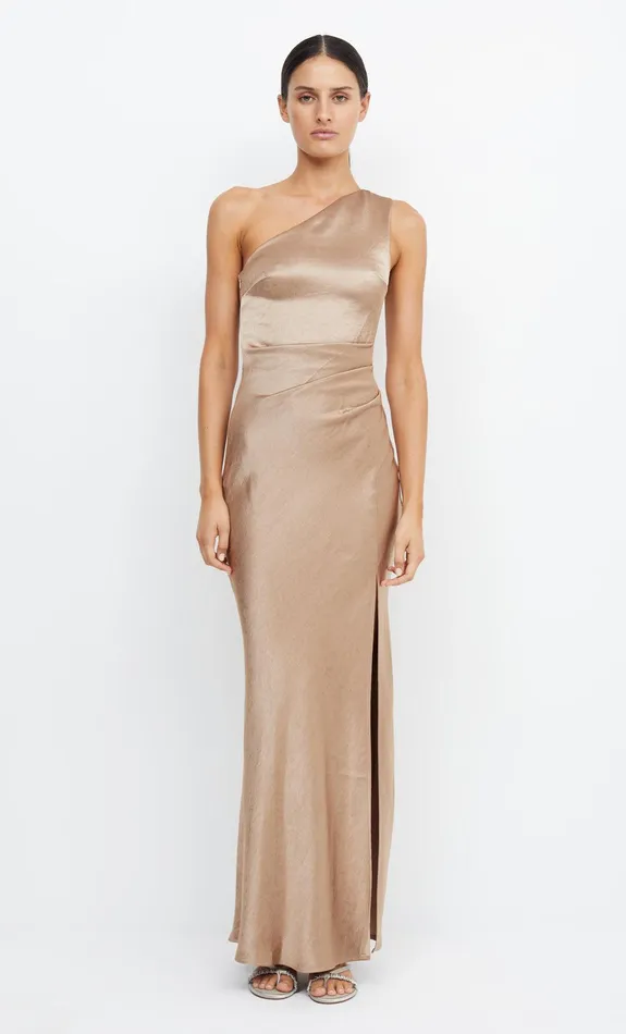 Bec Bridge Maxi Dresses Women THE DREAMER ASYM DRESS 8211 GOLDEN