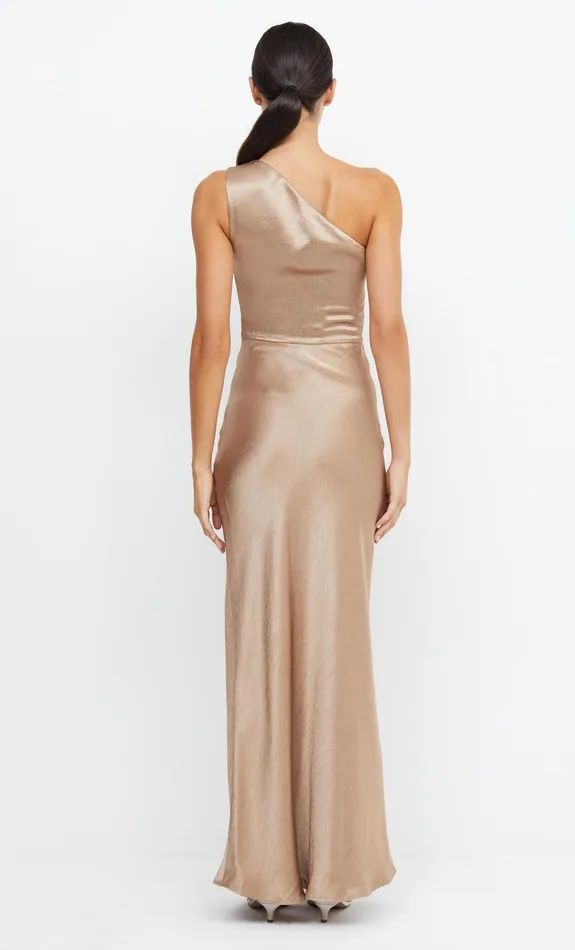 Bec Bridge Maxi Dresses Women THE DREAMER ASYM DRESS 8211 GOLDEN