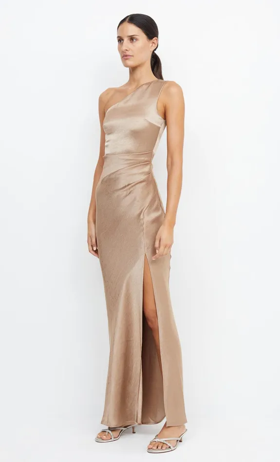 Bec Bridge Maxi Dresses Women THE DREAMER ASYM DRESS 8211 GOLDEN