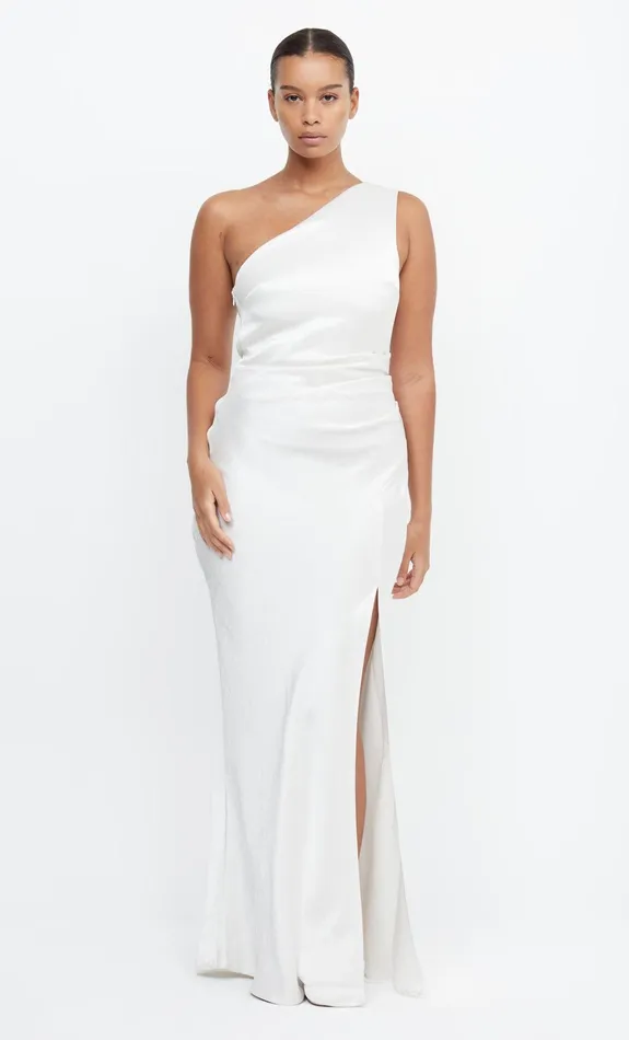 Bec Bridge Maxi Dresses Women THE DREAMER ASYM DRESS 8211 IVORY