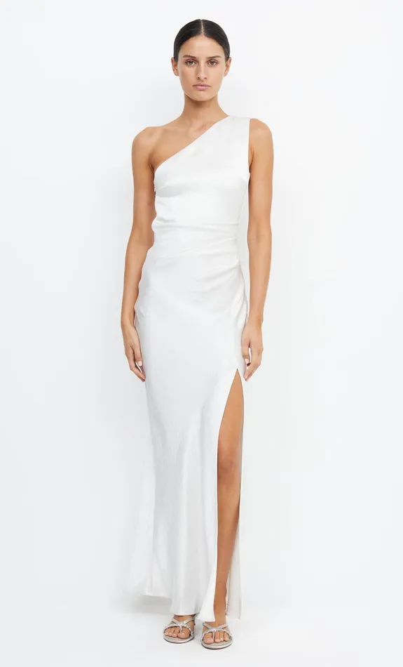 Bec Bridge Maxi Dresses Women THE DREAMER ASYM DRESS 8211 IVORY