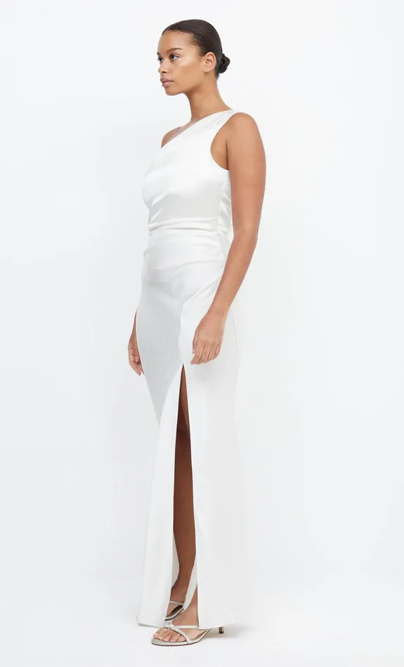 Bec Bridge Maxi Dresses Women THE DREAMER ASYM DRESS 8211 IVORY
