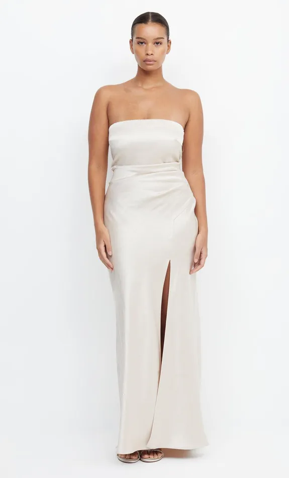 Bec Bridge Maxi Dresses Women THE DREAMER STRAPLESS DRESS 8211 SAND