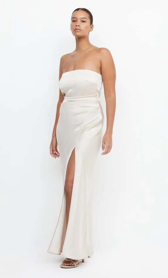 Bec Bridge Maxi Dresses Women THE DREAMER STRAPLESS DRESS 8211 SAND