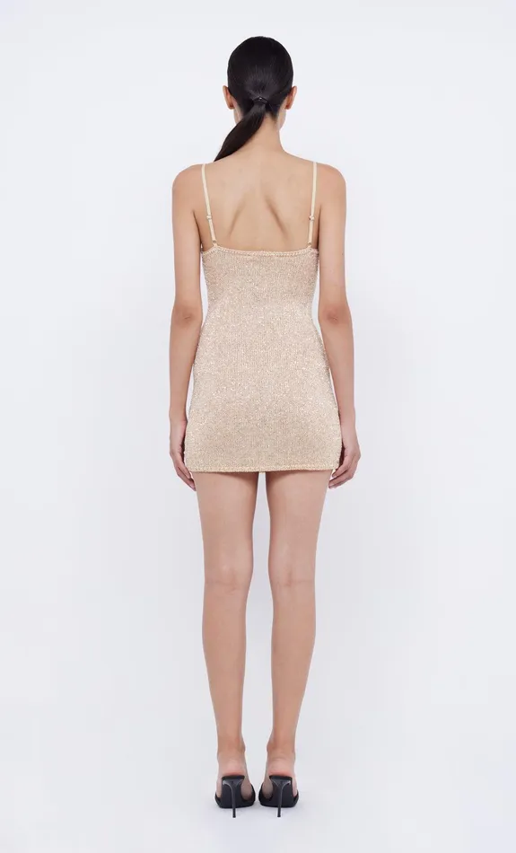 Bec Bridge Mini Dresses Women SADIE SEQUIN KNIT MINI DRESS 8211 GOLD
