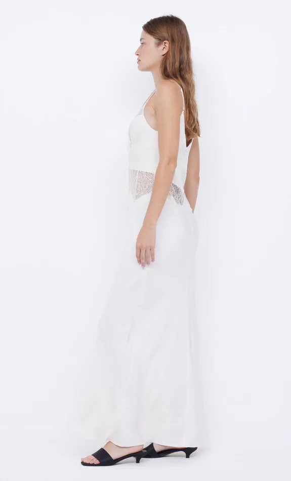 Bec Bridge Prom Dresses Women CELINE TIE MAXI DRESS 8211 CREAMCREAM