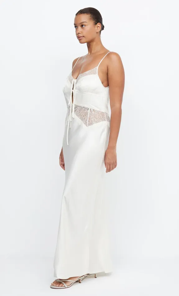 Bec Bridge Prom Dresses Women CELINE TIE MAXI DRESS 8211 CREAMCREAM