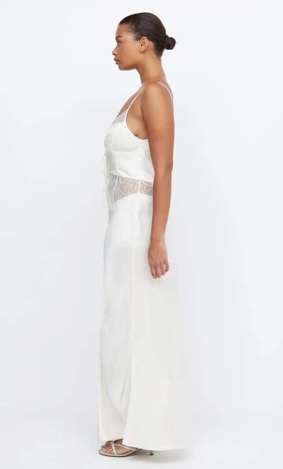 Bec Bridge Prom Dresses Women CELINE TIE MAXI DRESS 8211 CREAMCREAM