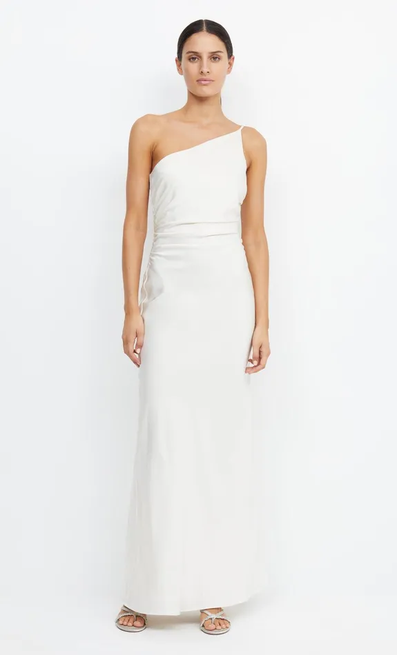 Bec Bridge Prom Dresses Women ETERNITY ASYM MAXI DRESS 8211 CREAM