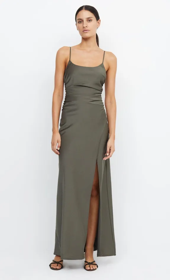 Bec Bridge Prom Dresses Women ETERNITY SCOOP MAXI DRESS 8211 DARK WILLOW