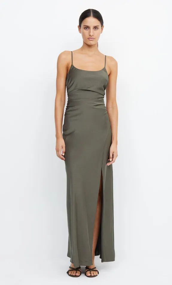 Bec Bridge Prom Dresses Women ETERNITY SCOOP MAXI DRESS 8211 DARK WILLOW