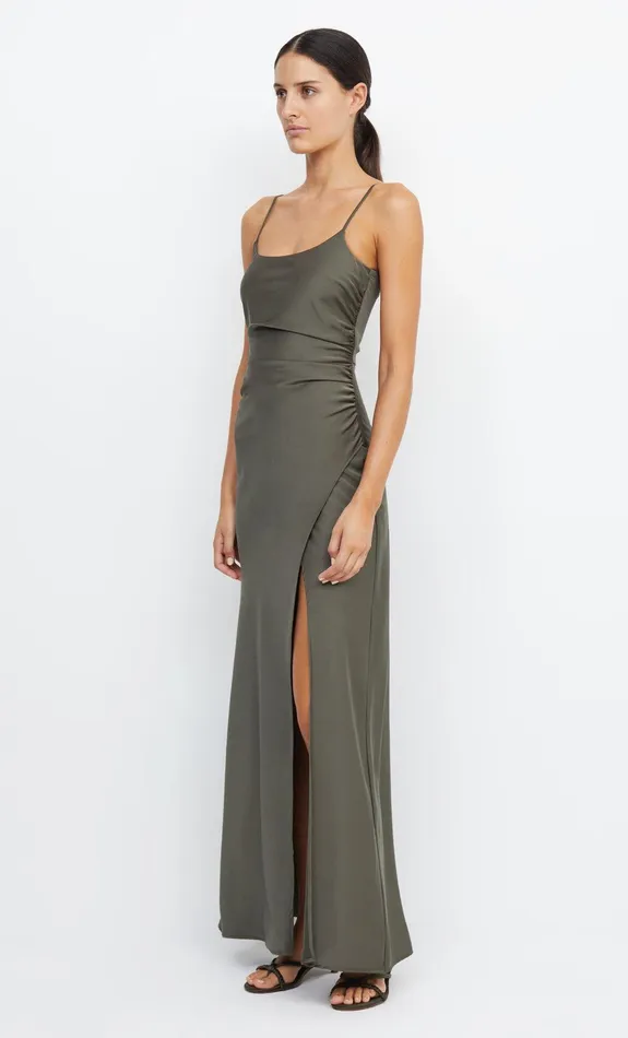 Bec Bridge Prom Dresses Women ETERNITY SCOOP MAXI DRESS 8211 DARK WILLOW