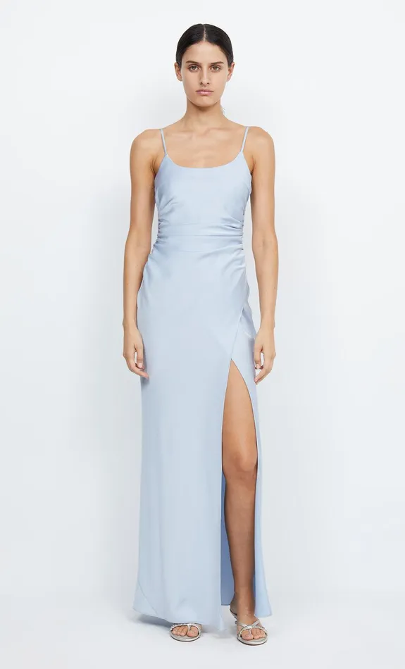 Bec Bridge Prom Dresses Women ETERNITY SCOOP MAXI DRESS 8211 DUSTY BLUE