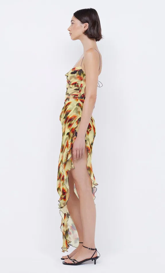 Bec Bridge Prom Dresses Women FIORE ASYM MAXI DRESS 8211 CITRUS ROSE