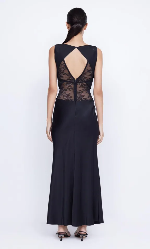 Bec Bridge Prom Dresses Women JULIETTE V NECK MAXI DRESS 8211 BLACK