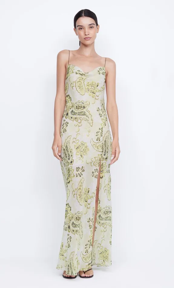Bec Bridge Prom Dresses Women LYLOU MAXI DRESS 8211 LEMON PAISLEY