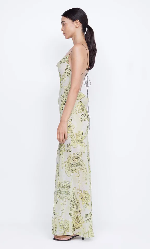 Bec Bridge Prom Dresses Women LYLOU MAXI DRESS 8211 LEMON PAISLEY