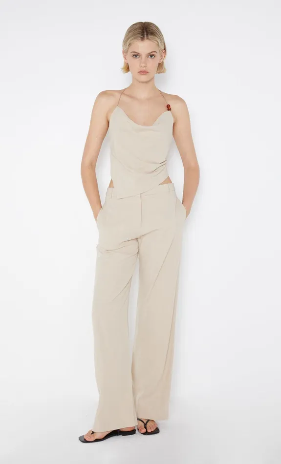 Bec Bridge Sleeveless Women DESIREE HALTER TOP 8211 SAND