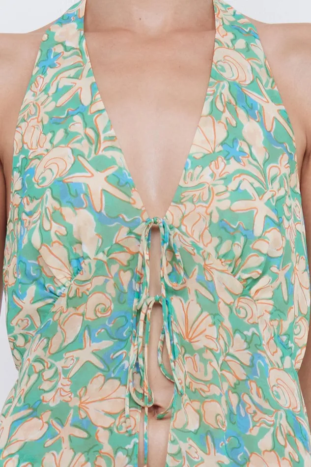 Bec Bridge Sleeveless Women OASIS HALTER TOP 8211 UNDER THE SEA