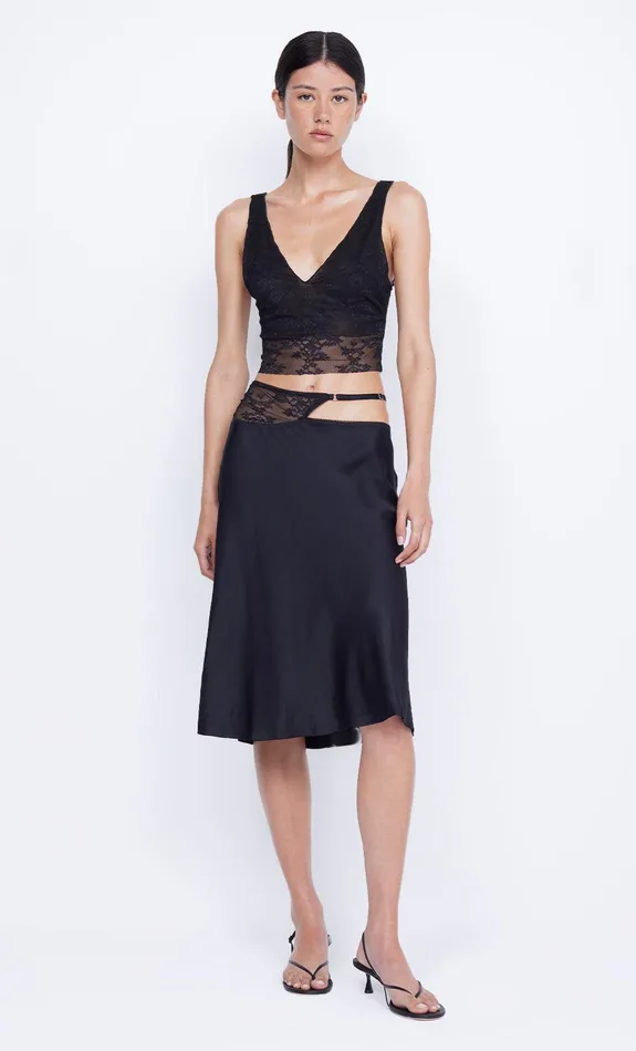 Bec Bridge Sleeveless Women SANTAL CROPPED TOP 8211 BLACK