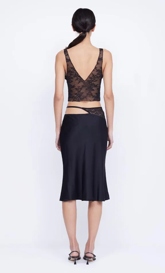 Bec Bridge Sleeveless Women SANTAL CROPPED TOP 8211 BLACK