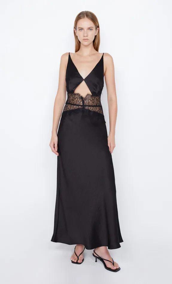 Bec Bridge Wedding Guest Women CAMILLE MAXI DRESS 8211 BLACKBLACK