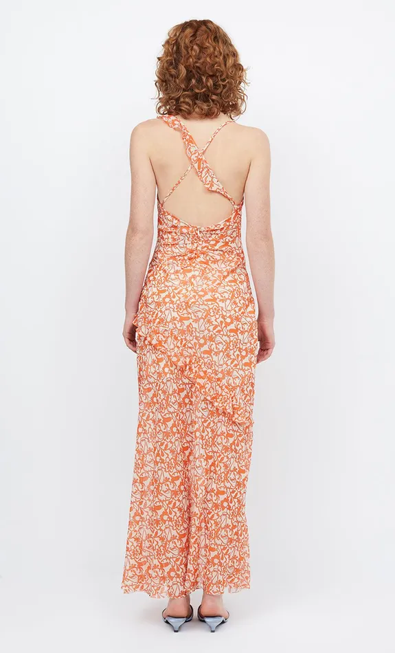 Bec Bridge Wedding Guest Women FIREFLY FRILL MAXI DRESS 8211 FIESTA FLORAL