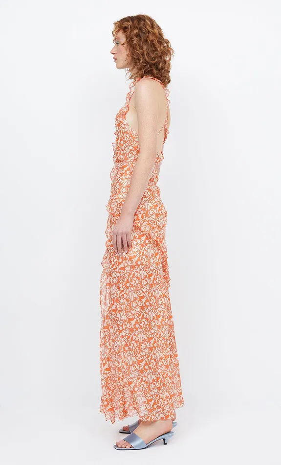 Bec Bridge Wedding Guest Women FIREFLY FRILL MAXI DRESS 8211 FIESTA FLORAL