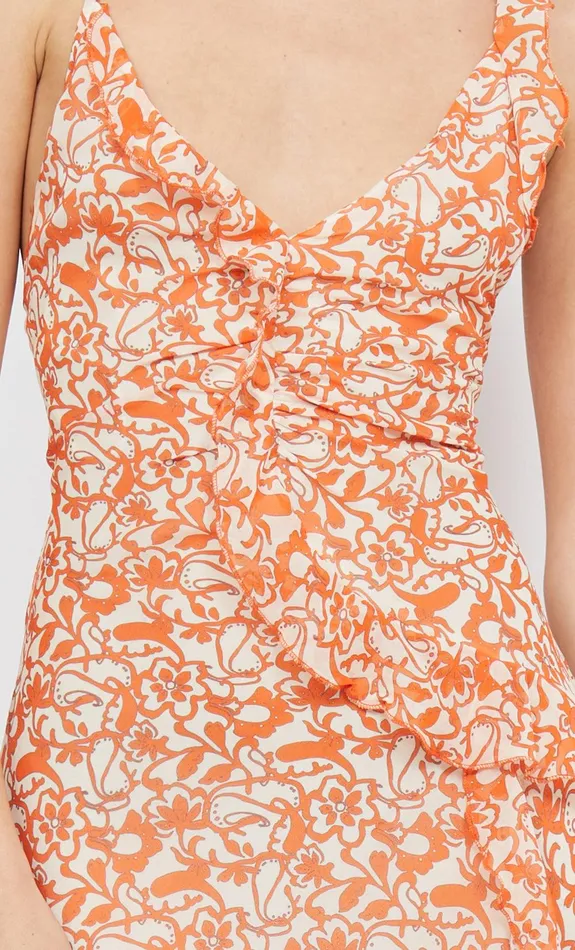 Bec Bridge Wedding Guest Women FIREFLY FRILL MAXI DRESS 8211 FIESTA FLORAL