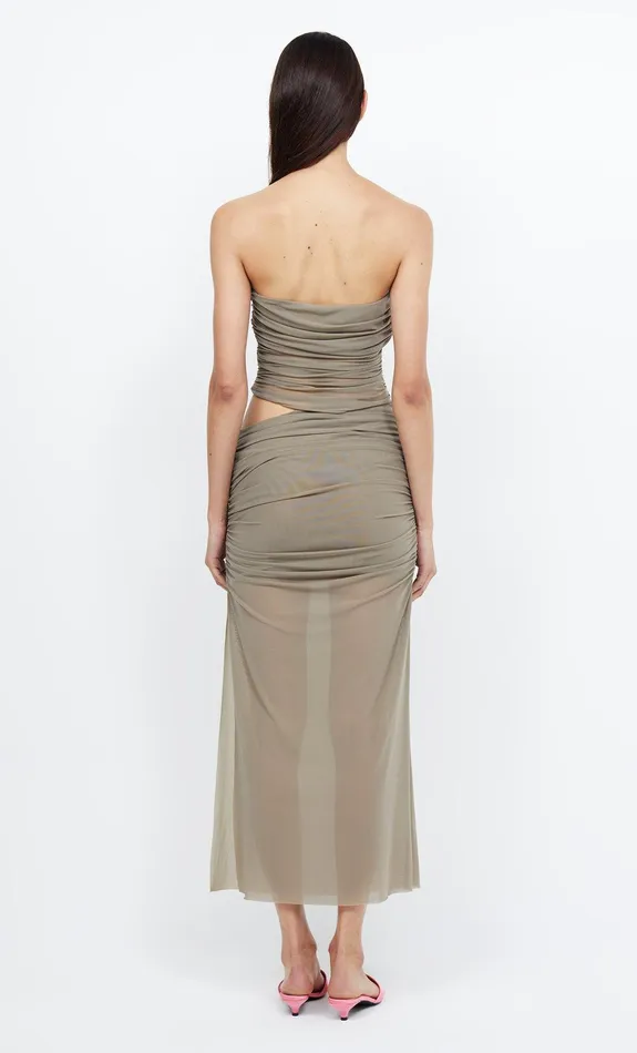 Bec Bridge Wedding Guest Women IONA STRAPLESS DRESS 8211 TAUPE