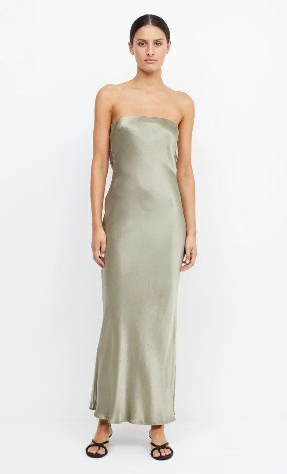Bec Bridge Wedding Guest Women MOON DANCE STRAPLESS DRESS 8211 SAGE