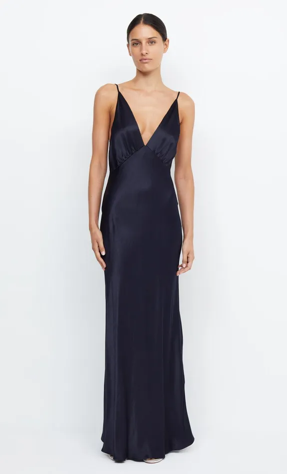 Bec Bridge Wedding Guest Women MOON DANCE V MAXI DRESS 8211 INK