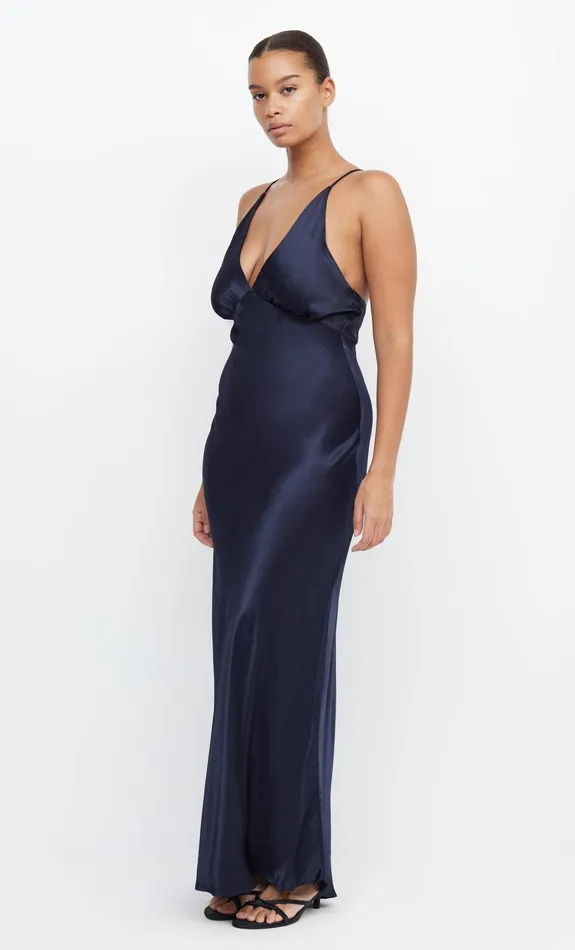 Bec Bridge Wedding Guest Women MOON DANCE V MAXI DRESS 8211 INK