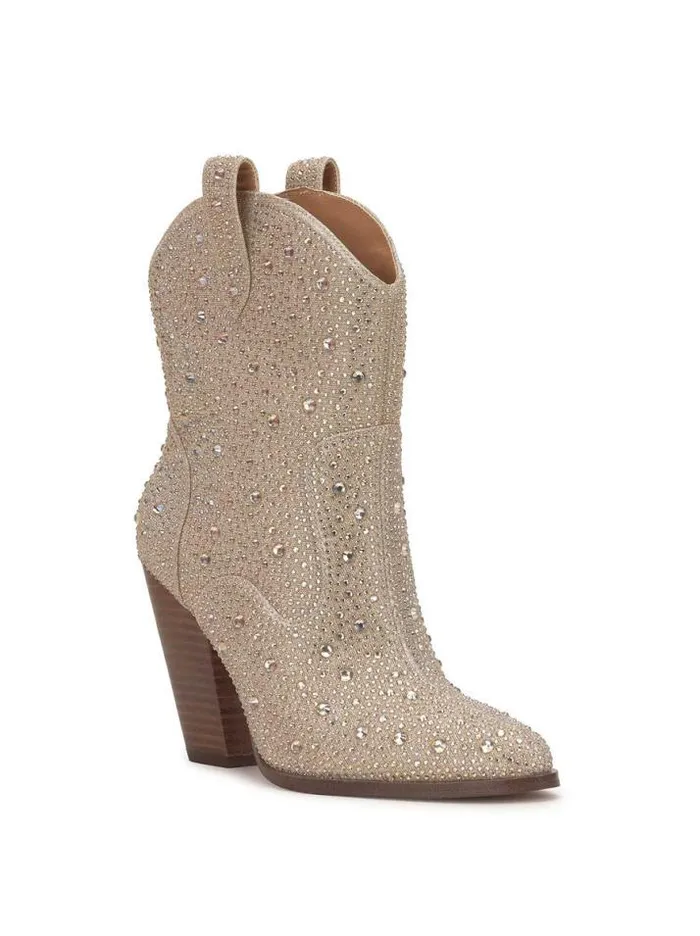 Bestsellers Shoes Jessica Simpson Cissely Western Bootie In Champagne