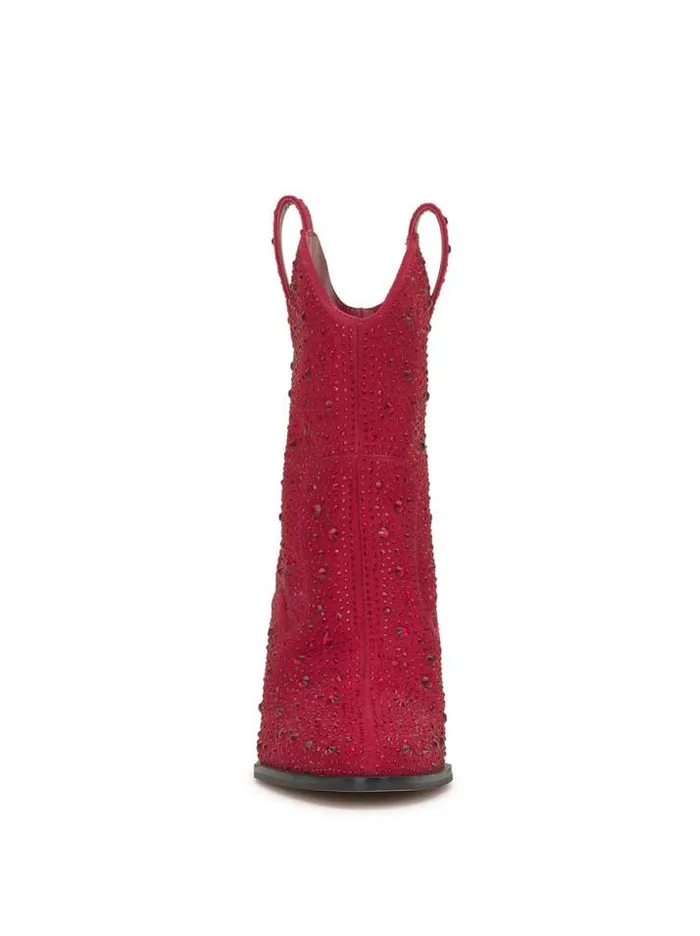 Bestsellers Shoes Jessica Simpson Cissely Western Bootie In Red