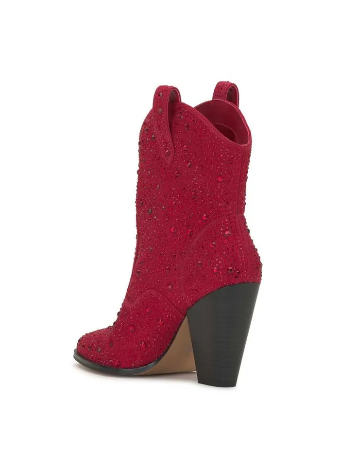 Bestsellers Shoes Jessica Simpson Cissely Western Bootie In Red
