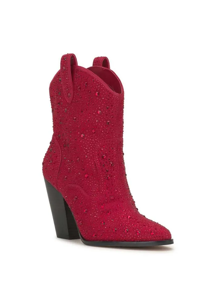Bestsellers Shoes Jessica Simpson Cissely Western Bootie In Red