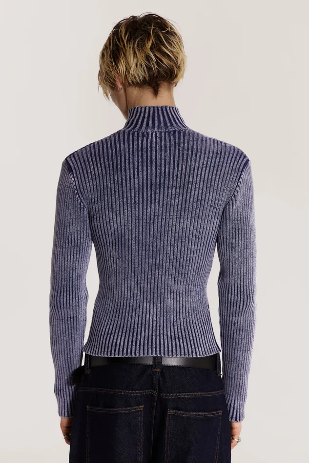 Bestsellers Shop Blue Lucid Knit Track Top Jaded London Men