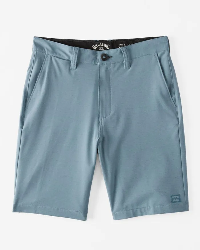 Billabong Boys039 Bottoms Boys Crossfire 18034 Slub Shorts Washed Blue 8211 Men
