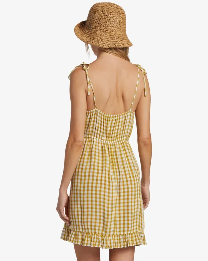 Billabong Dresses Heart Breaker Strappy Dress Green Envy 8211 Women