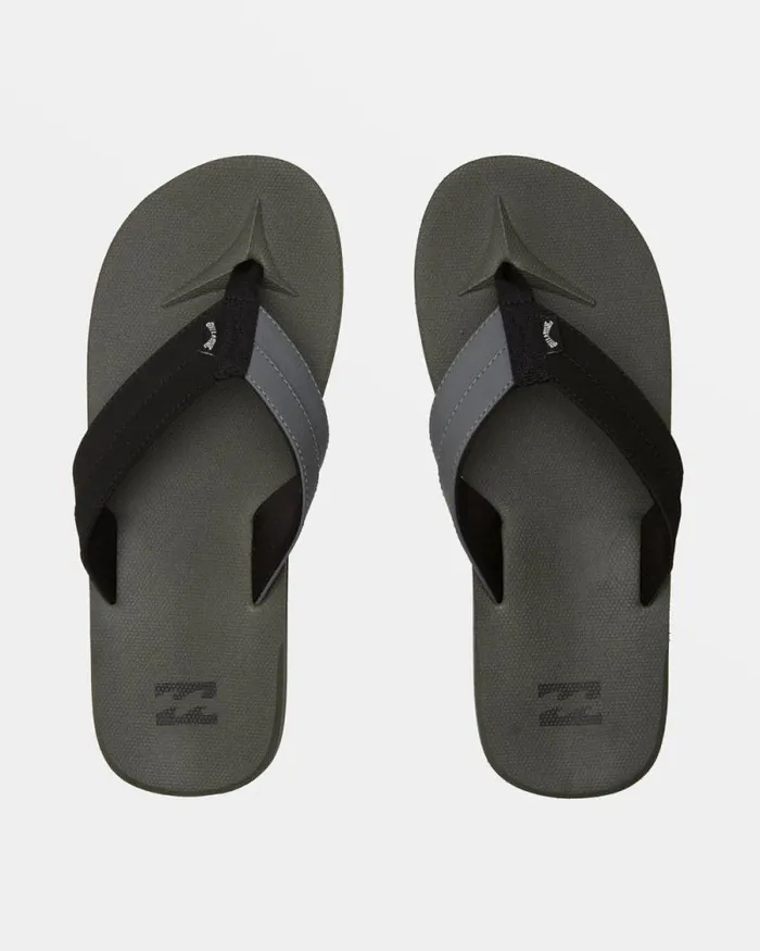 Billabong Flip Flops All Day Impact SlipOn Sandals Pewter 8211 Men