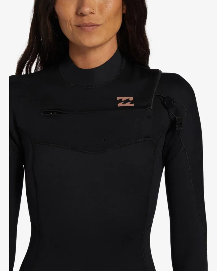 Billabong Fullsuits 32mm Foil Chest Zip Wetsuit Black 8211 Women Billabong Fullsuits 32mm Foil Chest Zip Wetsuit Black 8211 Women