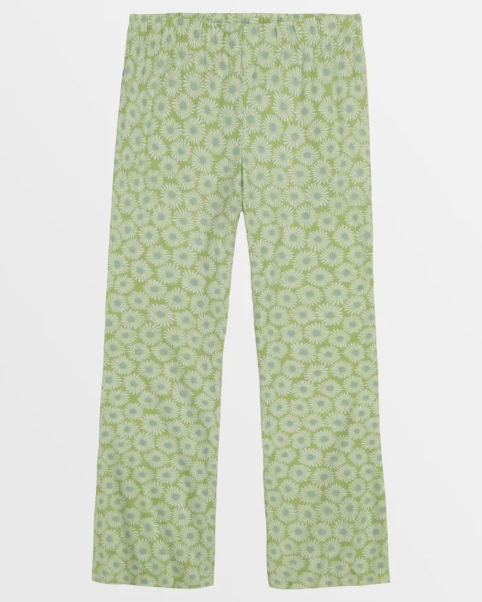 Billabong Girls039 Bottoms Girls Tell Me Elastic Waist Flared Pants Willow 8211 Women