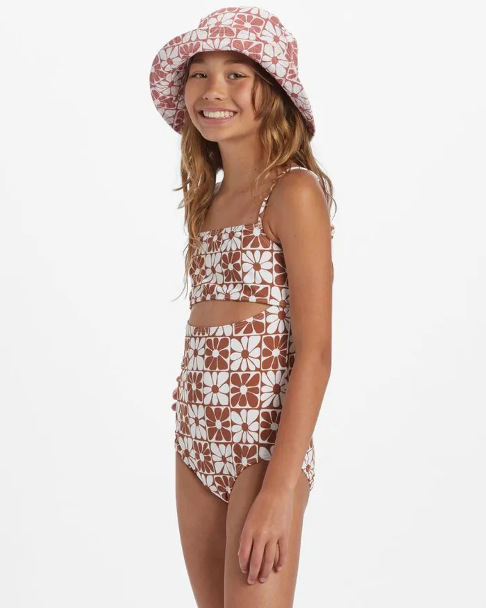 Billabong Girls039 Swim Girls A Flower For You OnePiece Swimsuit Golden Brown 8211 Women Billabong Girls039 Swim Girls A Flower For You OnePiece Swimsuit Golden Brown 8211 Women