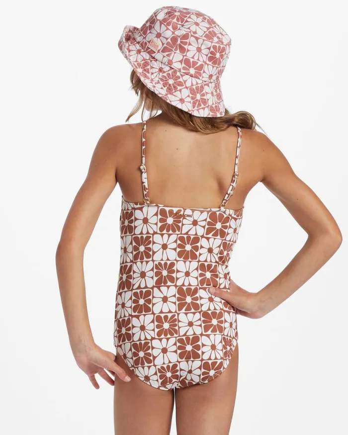 Billabong Girls039 Swim Girls A Flower For You OnePiece Swimsuit Golden Brown 8211 Women Billabong Girls039 Swim Girls A Flower For You OnePiece Swimsuit Golden Brown 8211 Women