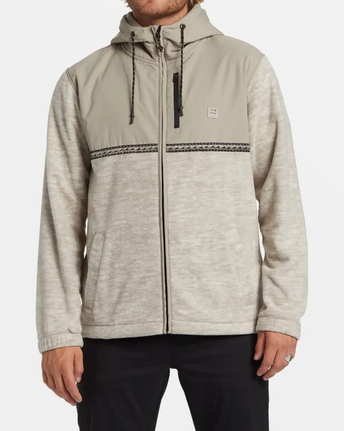 Billabong Hoodies and Fleece Boundary Lite Zip Hoodie Oatmeal Heather 8211 Men
