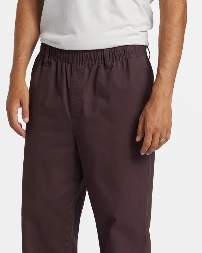 Billabong Jeans and Pants Larry Elastic Waist Pants Plum 8211 Men Billabong Jeans and Pants Larry Elastic Waist Pants Plum 8211 Men