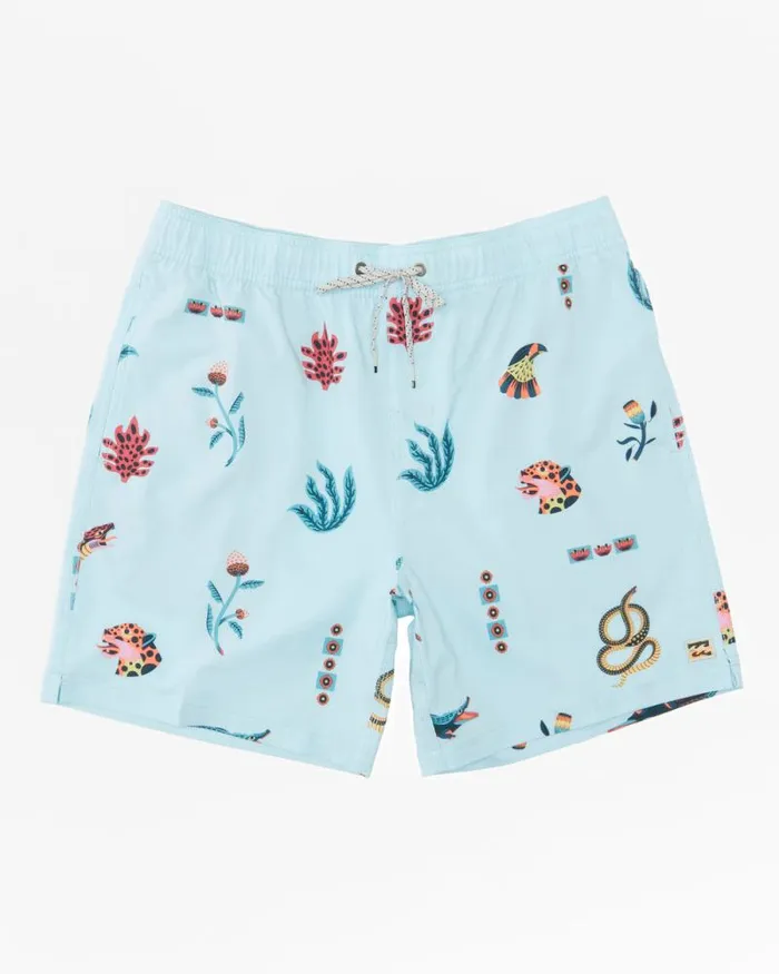 Billabong Layback Boardshorts Zeledon Sundays Layback Swim Trunks Light Blue 8211 Men