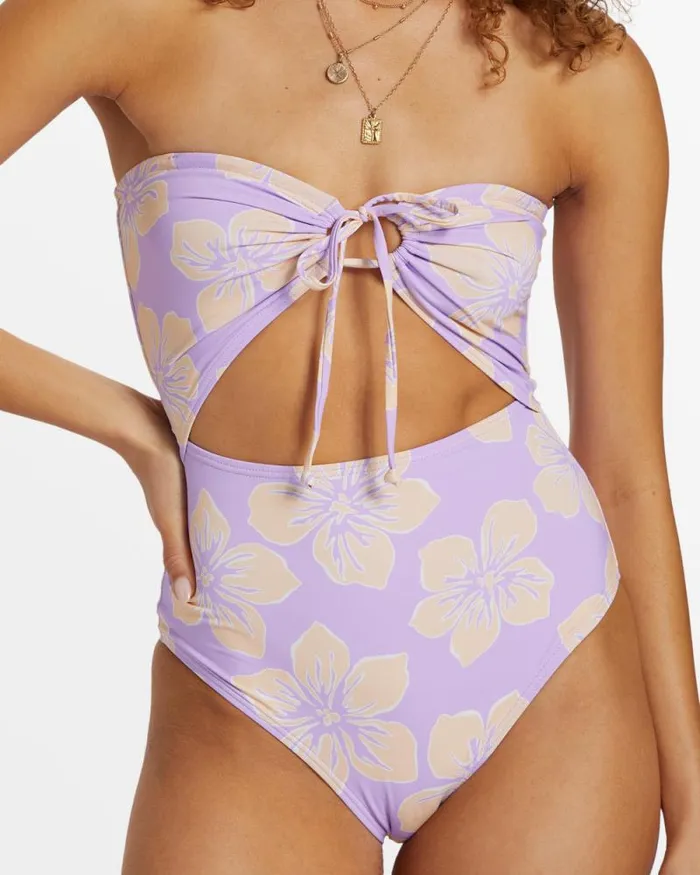 Billabong One Pieces Catch The Sun Drew Bandeau OnePiece Swimsuit Tulip 8211 Women Billabong One Pieces Catch The Sun Drew Bandeau OnePiece Swimsuit Tulip 8211 Women