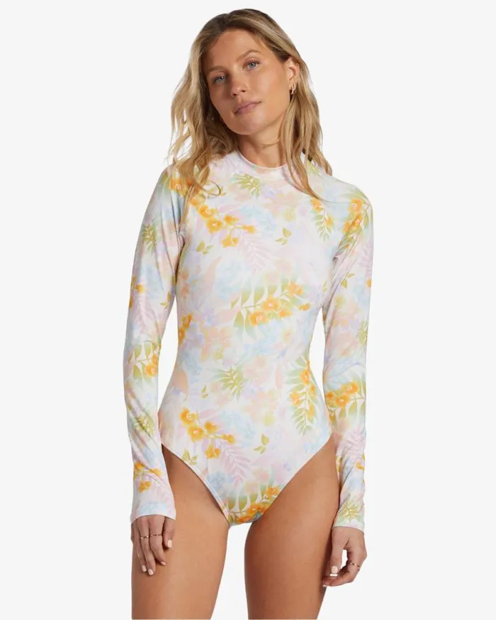 Billabong One Pieces Peaceful Palms Surf Tee Multi 8211 Women